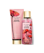 Victoria&#39;s Secret Spring Poppies Fragrance Lotion + Fragrance Mist Duo Set - $743.07 MXN