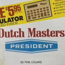Vintage Dutch Masters President 50 Fine Cigars Box Empty - $8.07