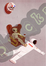 60's Style Retro Alien Bear Rug Super Cool 1970's Theme Vinyl Sticker Decal - $5.89