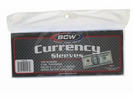 BCW Currency Sleeves - Regular Bill, 100 pack - £6.38 GBP