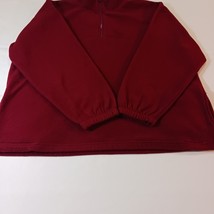 American Fleece Collection Men's Red 1/4 Zip Pullover Sweatshirt Long Sleeve XL image 8