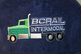 BC Rail Intermodal Canada Corduroy Hat Cap Snapback Truck Railway M/L - £18.04 GBP