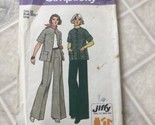 Simplicity 6529 Pattern Pants Jacket Misses Size 10 Uncut Vintage 1974 - $15.04