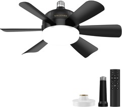 Ceiling Fans With Lights,18&quot; Low Profile Ceiling Fan With Lights Remote, Black - $44.98