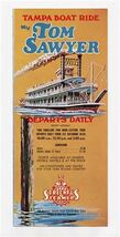 M/V Tom Sawyer Tampa Boat Ride Brochure Streckfus Steamers Florida - $9.90