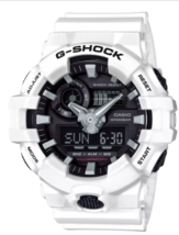 Casio G-Shock Men&#39;s Analog-Digital White Resin Strap Watch 54mm GA700-7A... - £70.28 GBP