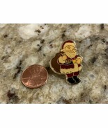 Vtg Santa Clause Pin Bag of Presents Christmas Enamel Pinback Tie Tack L... - €12,85 EUR