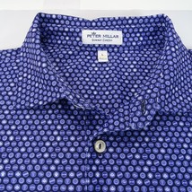 Peter Millar Summer Comfort Polo Shirt Mens L Short Sleeve Blue White Po... - $37.95