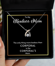 Nice Gifts For Military Mom, Necklace For Military Mom, Corporal Mom Necklace  - £40.05 GBP
