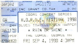 Vintage H. O.R.d.e. Festival Ticket Stub Septembre 4 1998 George Washington - $34.64