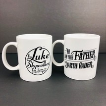 Star Wars Luke Skywalker Darth Vader Collectors Coffee Mug Your Father Rescue 2 - £23.78 GBP