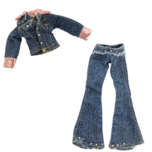 2004 Bratz Cloe Blind Secret Date Blue Jean Denim Jacket and Pants Repla... - $15.95