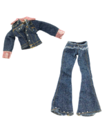 2004 Bratz Cloe Blind Secret Date Blue Jean Denim Jacket and Pants Repla... - $15.95