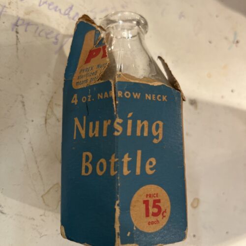 Pyrex Narrow Neck 4oz Nursing Bottle Vintage NWT - £14.64 GBP