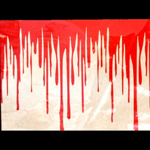 Horror Bloody Border Scene Setter Wall Trim Halloween Party Decoration Prop-25ft - £2.95 GBP