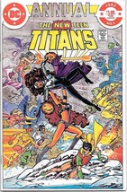 The New Teen Titans Comic Book Annual #1 DC Omega Men 1982 UNREAD FINE+ - £5.31 GBP