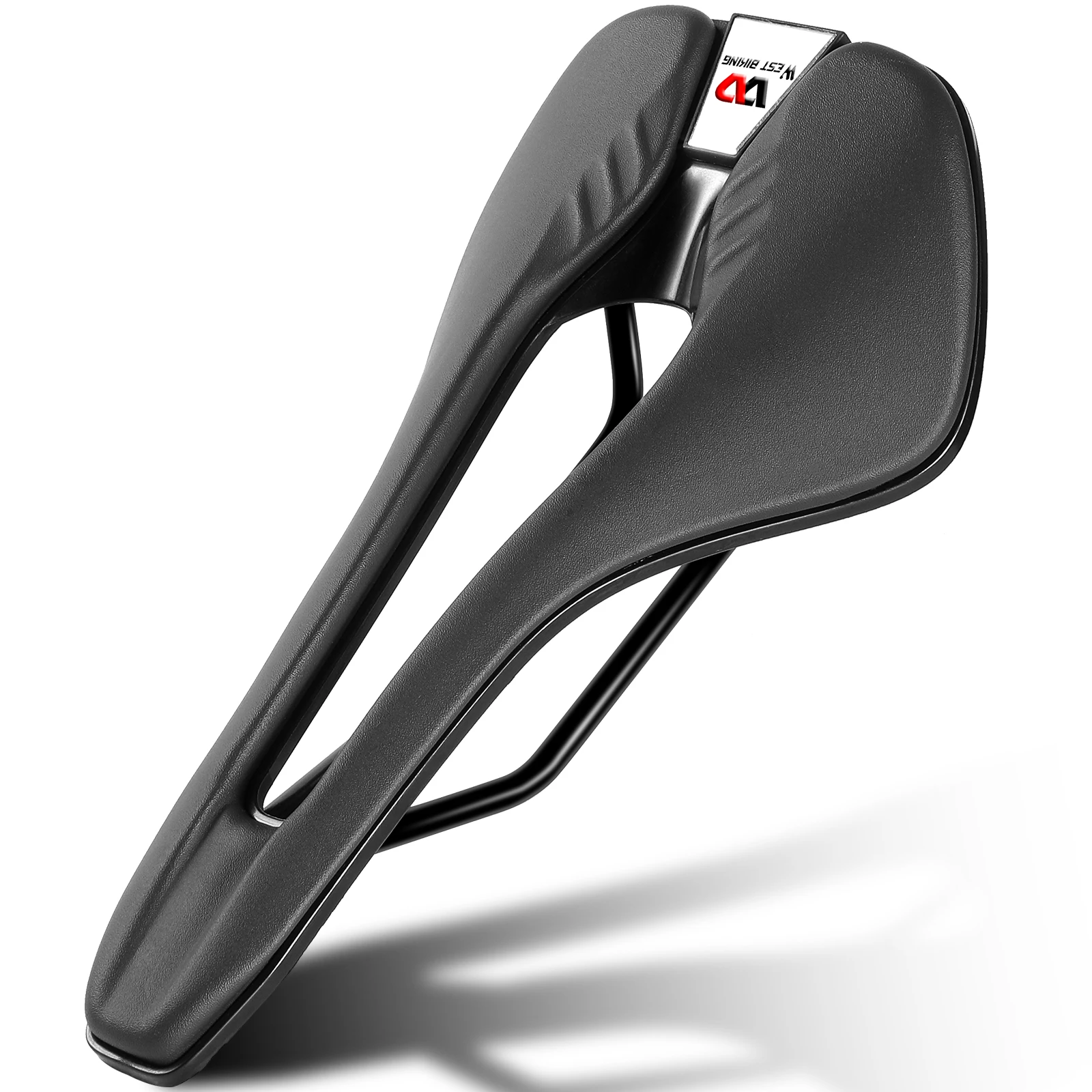 WEST BI Professional Bicycle Saddle  Ultralight Bike Racing Seat Soft Leather Cu - £149.22 GBP