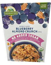 Cascadian Farm Organic Blueberry Almond Crunch Cereal, 34 Oz , No Added Sugar - £25.56 GBP
