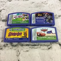 Leap Frog Leapster Game Cartridges Lot Of 4 Scooby-Doo Cars Pet Pals Batman - £11.64 GBP