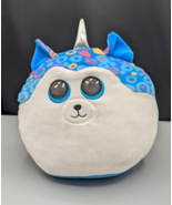 2021 Pillow Unicorn TY Squish a Boos HELENA UniHusky Dog Cushion Plush 10&quot; - $7.62 CAD