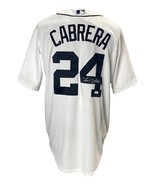 Miguel Cabrera Signed Tigers White Majestic Cool Base Baseball Jersey JS... - £343.48 GBP