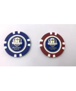 Ryder Cup 2025 Blackpage Black - Red Poker Chip with removable RC Ball M... - $18.94 CAD