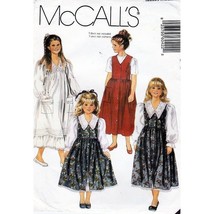 McCalls Sewing Pattern 6042 Dress Jumper V Neck Girls Size 4-5 - $7.19