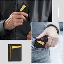 Unaone Slim Minimalist Wallet - Premium Leather RFID Blocking Front Pock... - £11.17 GBP