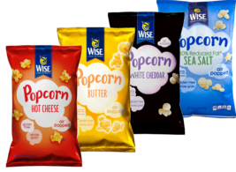 Wise Foods Butter, White Cheddar, Hot Cheese & Reduced Fat Popcorn Variety 4-PK - £27.55 GBP