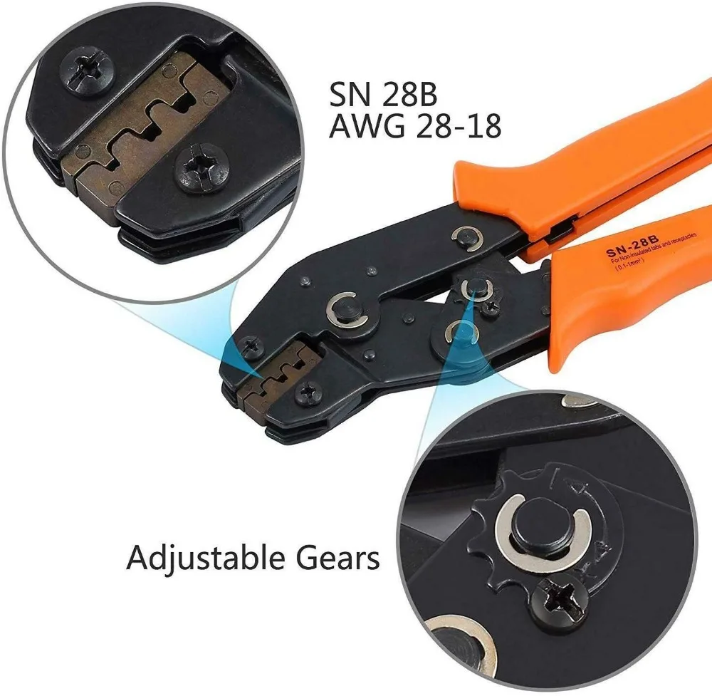 SN-28B+1550Pcs dupont cping tool pliers terminal ferrule cper wire hand tool set - £228.87 GBP