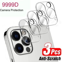 3PCS Camera Lens Protection For iPhone 12 13 14 Pro Max Lens Screen Protector 3D - £5.77 GBP