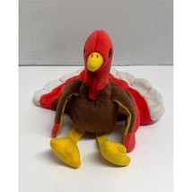 Ty Beanie Babies Gobbles Turkey Plush Stuffed Toy 6.5 in Tall Bean Bag - $6.92