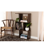 Sefa Brown Wood &amp; Metal Bookcase w/4 Shelves - $2,061.64 MXN