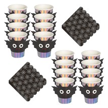 HOME &amp; HOOPLA Halloween Party Cute Monster Disposable Hot Chocolate &amp; Cider Cups - £13.50 GBP