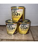 Lot Of 3 Minwax Wood Gel Stain Brazilian Rosewood 1/2 Pint 8oz Cans New - €89,99 EUR