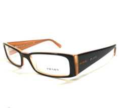 Prada Eyeglasses Frames VPR 10P 2BX-1O1 Dark Brown Orange Crystals  51-16-135 - £105.16 GBP