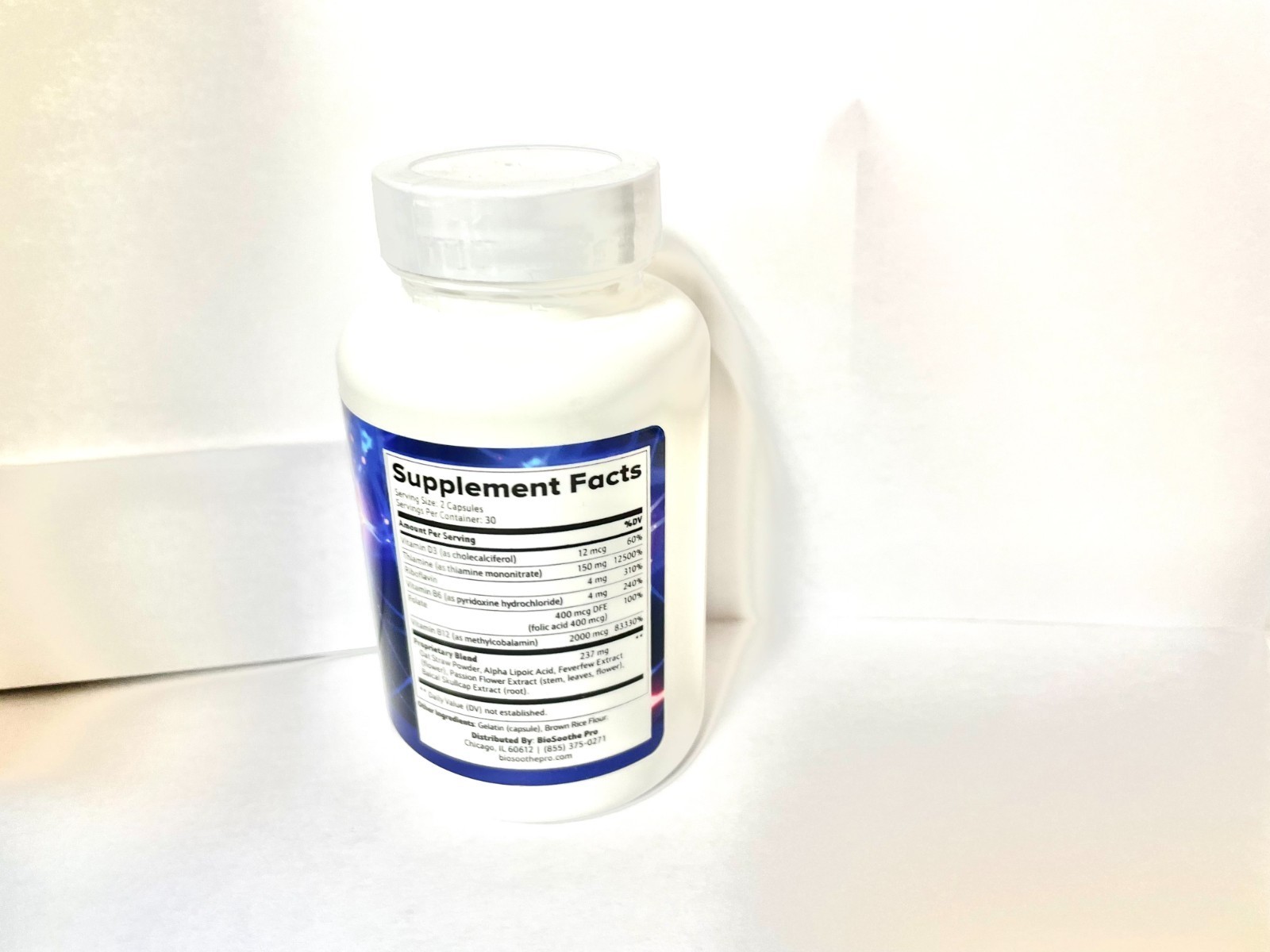 Bio Soothe Authentic PRO Premium Nerve Formula - 60 Capsules Item image 2