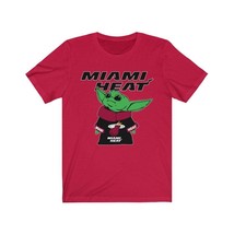 Baby Yoda-Miami Heat T-shirt-Star Wars-The Mandalorian-Women&#39;s T-shirt-M... - £15.32 GBP