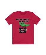 Baby Yoda-Miami Heat T-shirt-Star Wars-The Mandalorian-Women&#39;s T-shirt-M... - £14.81 GBP