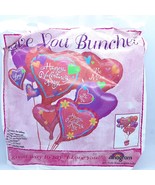 Happy Valetine&#39;s Day ~  18&quot;/33&quot; by Anagram Love You Bunches Balloons ~ B... - $257.84 MXN