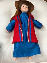 Ashton DrakeType Nativity Porcelain Shepherd Doll w/ Robes &amp; Hood 17&quot; - £11.82 GBP