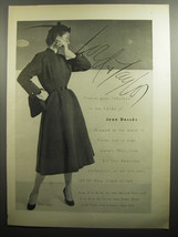 1951 Lord &amp; Taylor Jean Desses Coat Advertisement - photo by Otto Fenn - £14.52 GBP