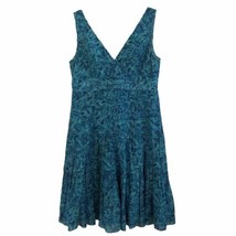 Lauren Ralph Lauren Tiered Silk Cotton Dress Womens Size 8 Faux Wrap Flo... - $37.99