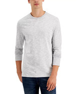 Michael Kors Men&#39;s Long-Sleeve Reverse-Print Crew Neck T-Shirt Dark Midn... - $650.42 MXN