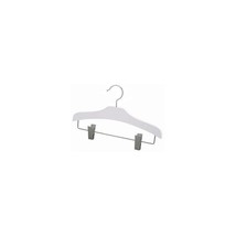 Only Hangers Elegant White Wooden Children&#39;s Clothes Hangers 12&quot; Box of 10 - $14.78