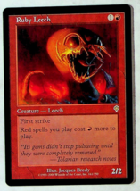 Ruby Leech - Invasion Edition - Magic The Gathering Card - £1.18 GBP