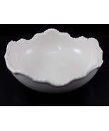 Vintage ANTHEOR MAC&#39;B Ivory Serving Fruit Bowl 7&quot; Across - $23.75