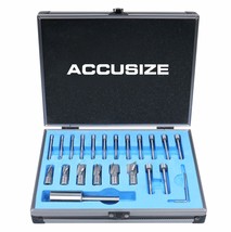 3620-0121, Interchangeable Pilot Counterbore Set, 21 Pcs., Hss, Accusize - $142.93