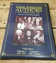 Great American Authors DVD Since 1650 Volume 4 Dr Seuss McCarthy Walker - £7.71 GBP
