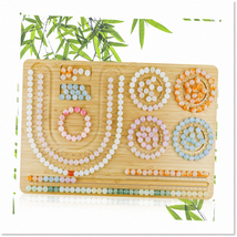 Engraved Bamboo Bead Board for Jewelry Making with Storage Grooves - Ideal Brace - $52.46